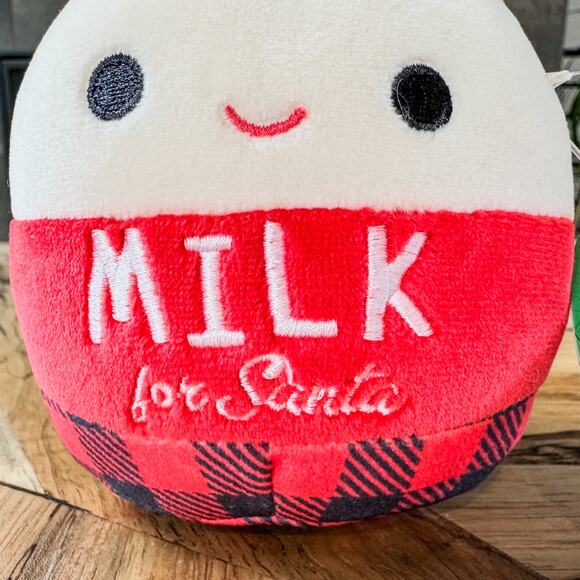 NWT-2022, Alten, The Milk For Santa Plush Milk Carton Holiday Squishmallow-4" - Picture 3 of 6